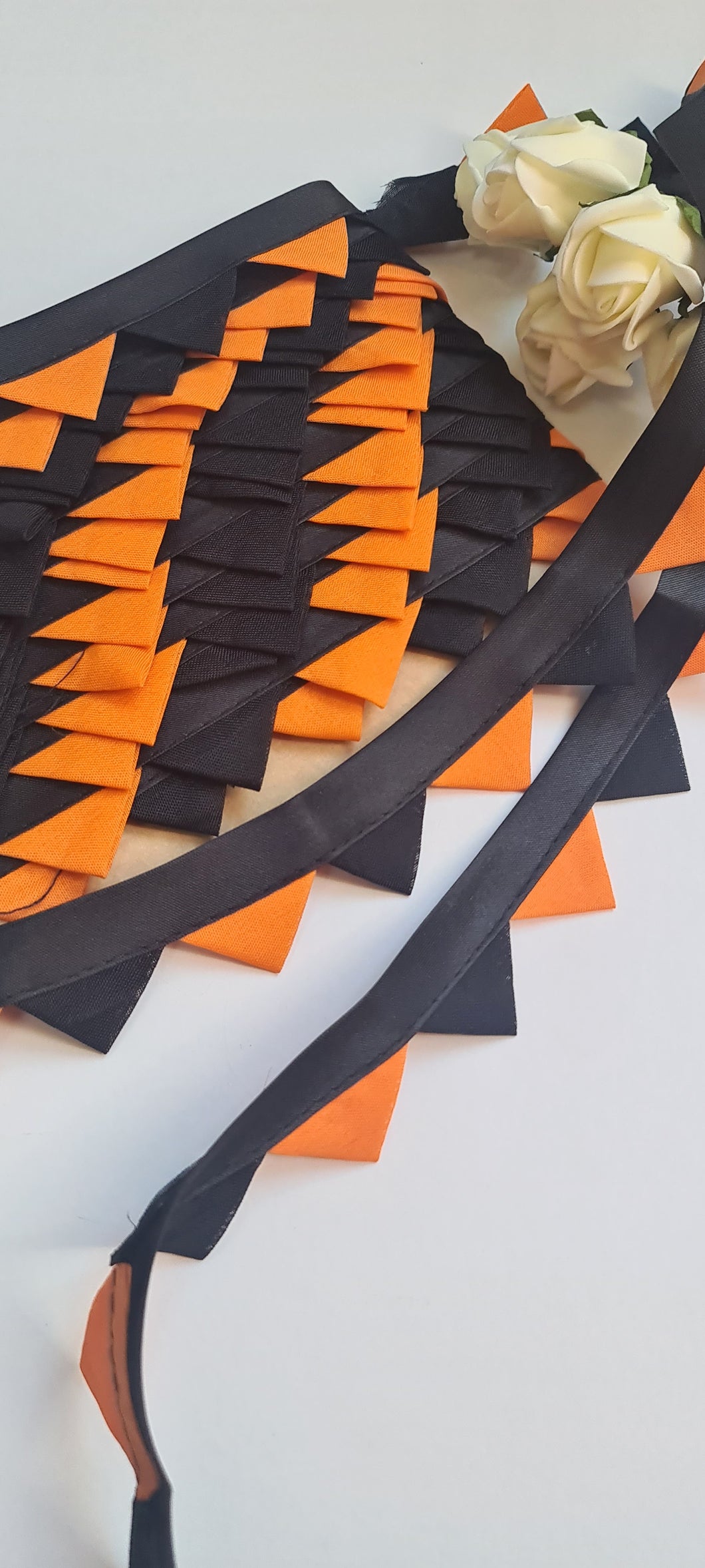 Black and orange bunting trim