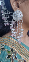 Load image into Gallery viewer, Silver and pink earrings

