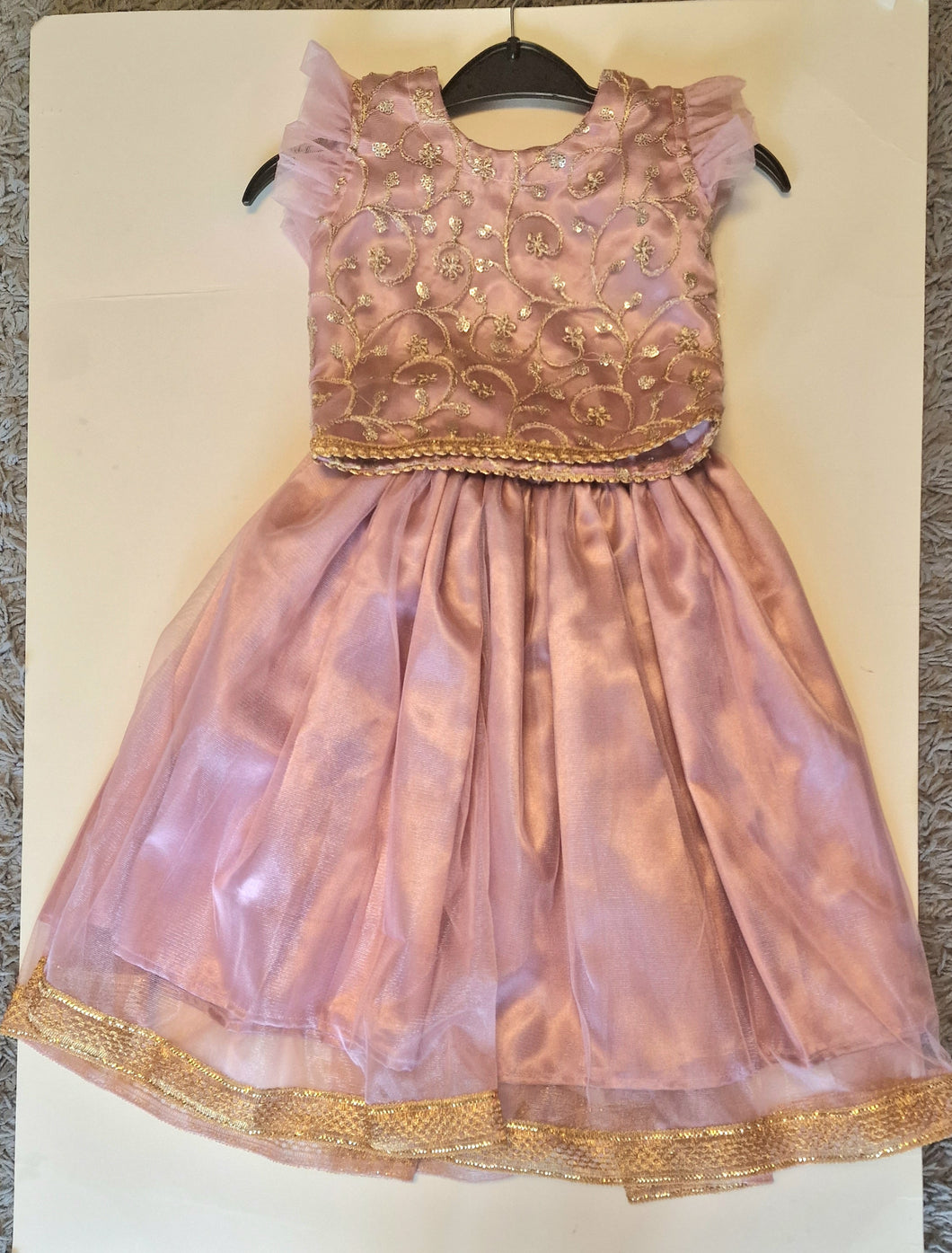 Kids lehnga choli-pink