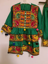 Load image into Gallery viewer, kids Afghani dress girls afghan dress kids afghan suit girls shalwar kameez  Pakistani girls salwar suit Indian dress traditional dresses
