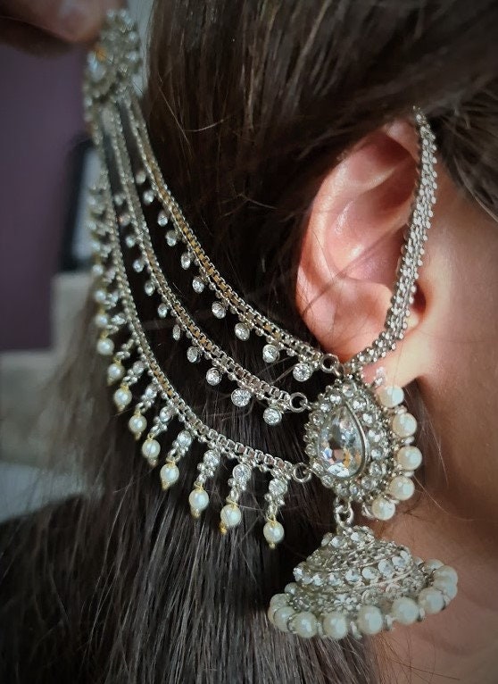 INDIAN JEWELRY, Indian Earrings, Pakistani Jewelry, Pakistani Bridal, Indian Jewellery, Wedding Earrings, Jhumka, Jhumki, Gold Jewelry