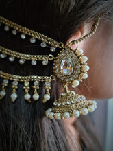 Load image into Gallery viewer, INDIAN JEWELRY, Indian Earrings, Pakistani Jewelry, Pakistani Bridal, Indian Jewellery, Wedding Earrings, Jhumka, Jhumki, Gold Jewelry
