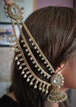 Load image into Gallery viewer, INDIAN JEWELRY, Indian Earrings, Pakistani Jewelry, Pakistani Bridal, Indian Jewellery, Wedding Earrings, Jhumka, Jhumki, Gold Jewelry
